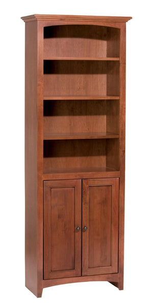 McKenzie Custom 24"W Alder Bookcases - Baconco