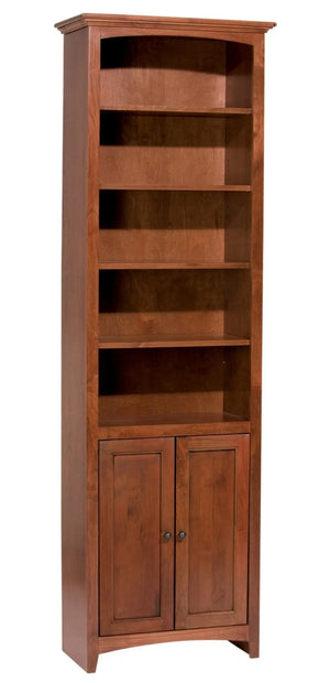 McKenzie Custom 24"W Alder Bookcases - Baconco