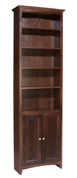 McKenzie Custom 24"W Alder Bookcases - Baconco