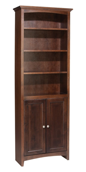 McKenzie Custom 24"W Alder Bookcases - Baconco