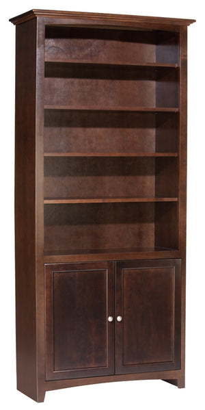 McKenzie Custom 36"W Alder Bookcase - Baconco