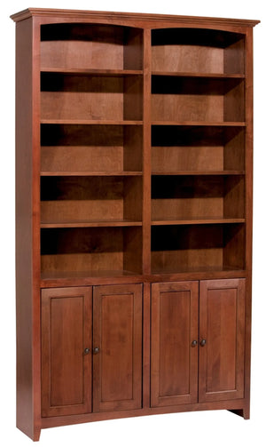 McKenzie Custom 48"W Alder Bookcase - Baconco