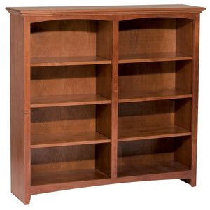 McKenzie Custom 48"W Alder Bookcase - Baconco