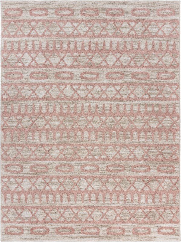 Meadow 81545SLY Salmon/Ivory Rug - Baconco