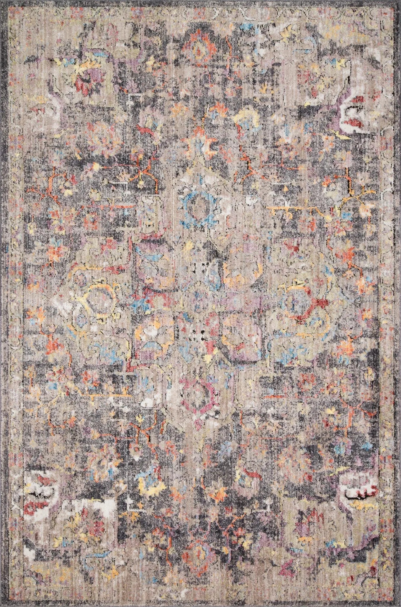 Medusa MED-06 Charcoal/Fiesta Rug - Baconco