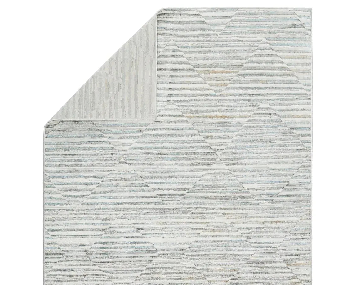 Melo MEL03 Grey/Light Blue Rug - Baconco