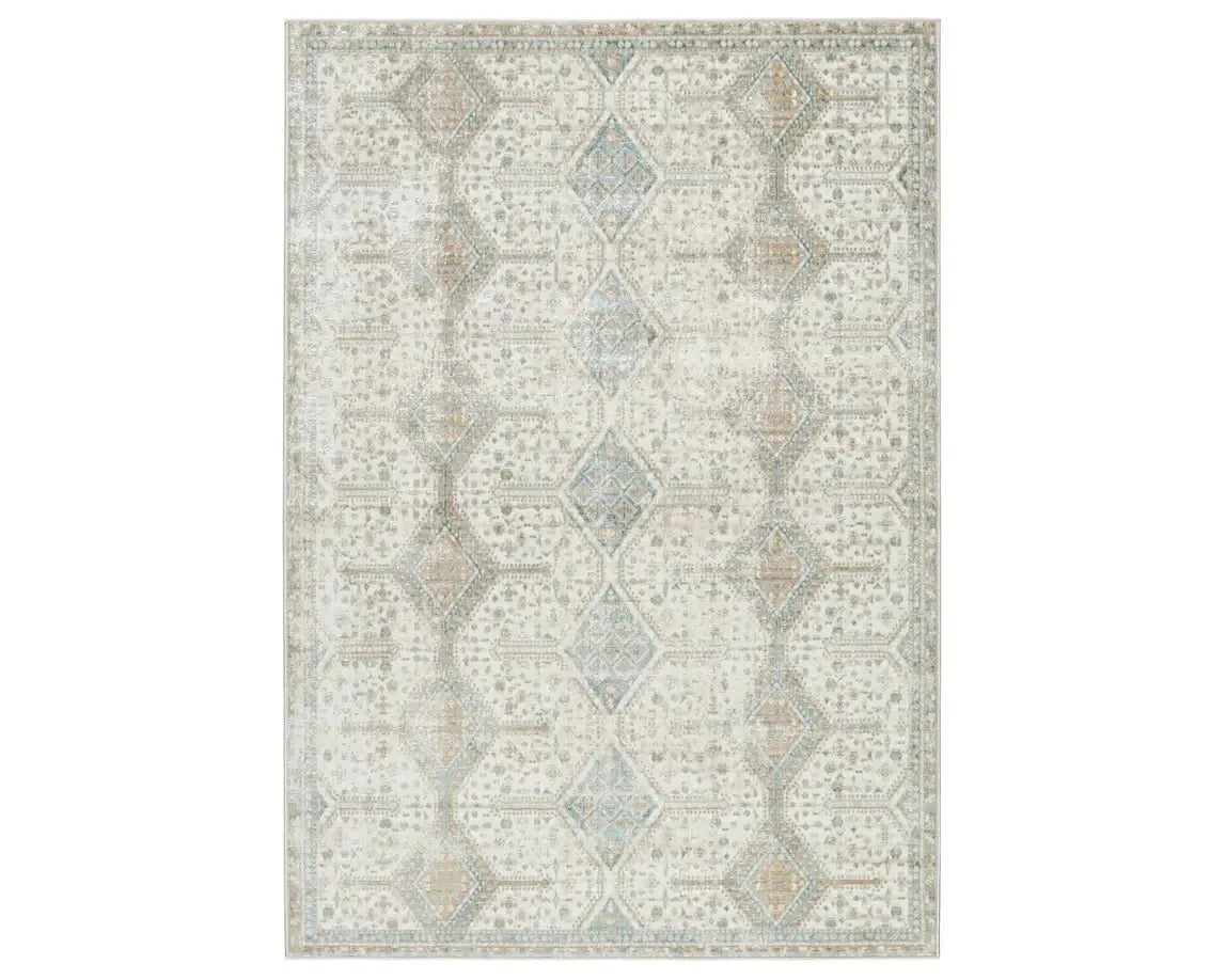 Melo MEL05 Ivory/Grey Rug - Baconco