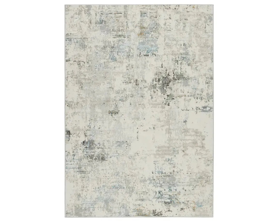 Melo MEL07 Light Grey/Light Blue Rug - Baconco