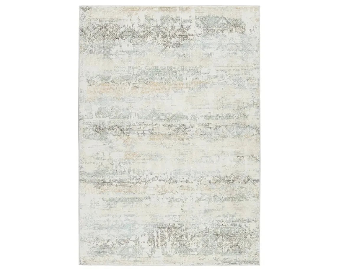 Melo MEL09 Ivory/Light Blue Rug - Baconco