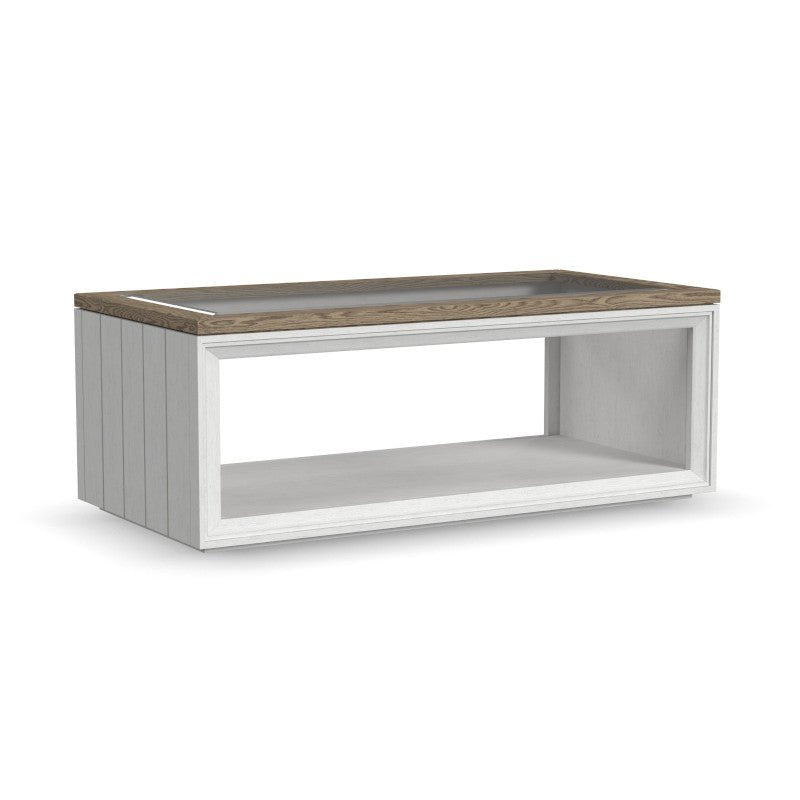 Melody Rectangular Coffee Table with Casters - Baconco
