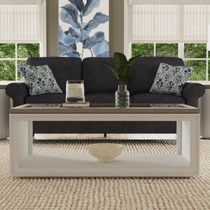 Melody Rectangular Coffee Table with Casters - Baconco