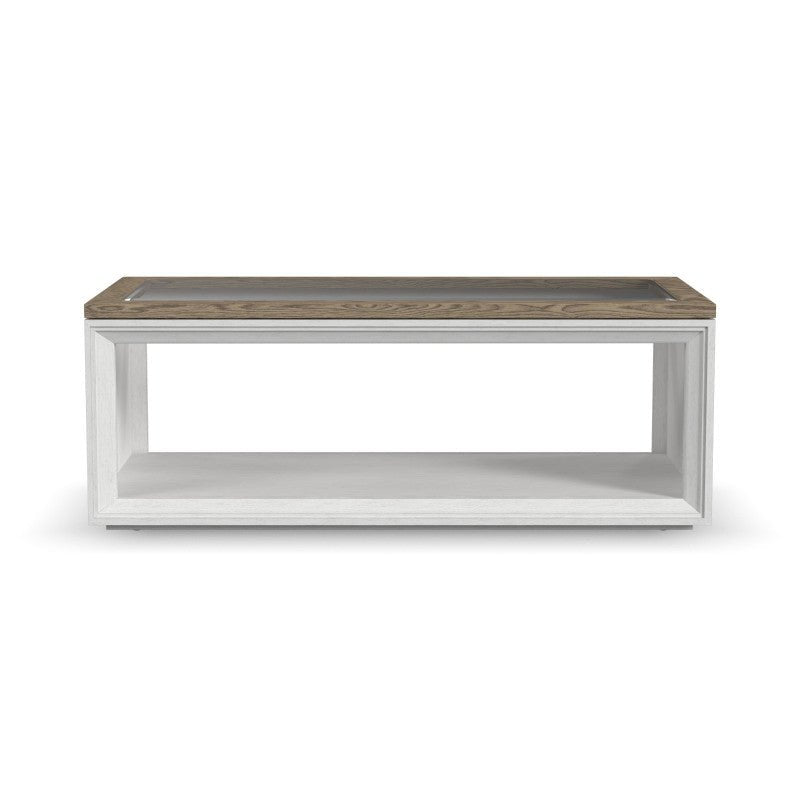 Melody Rectangular Coffee Table with Casters - Baconco