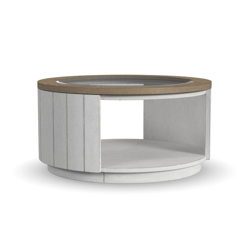 Melody Round Coffee Table with Casters - Baconco