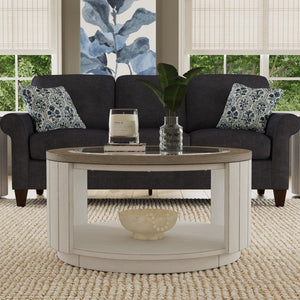 Melody Round Coffee Table with Casters - Baconco