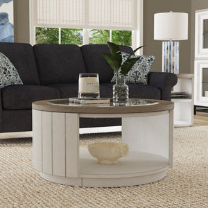 Melody Round Coffee Table with Casters - Baconco