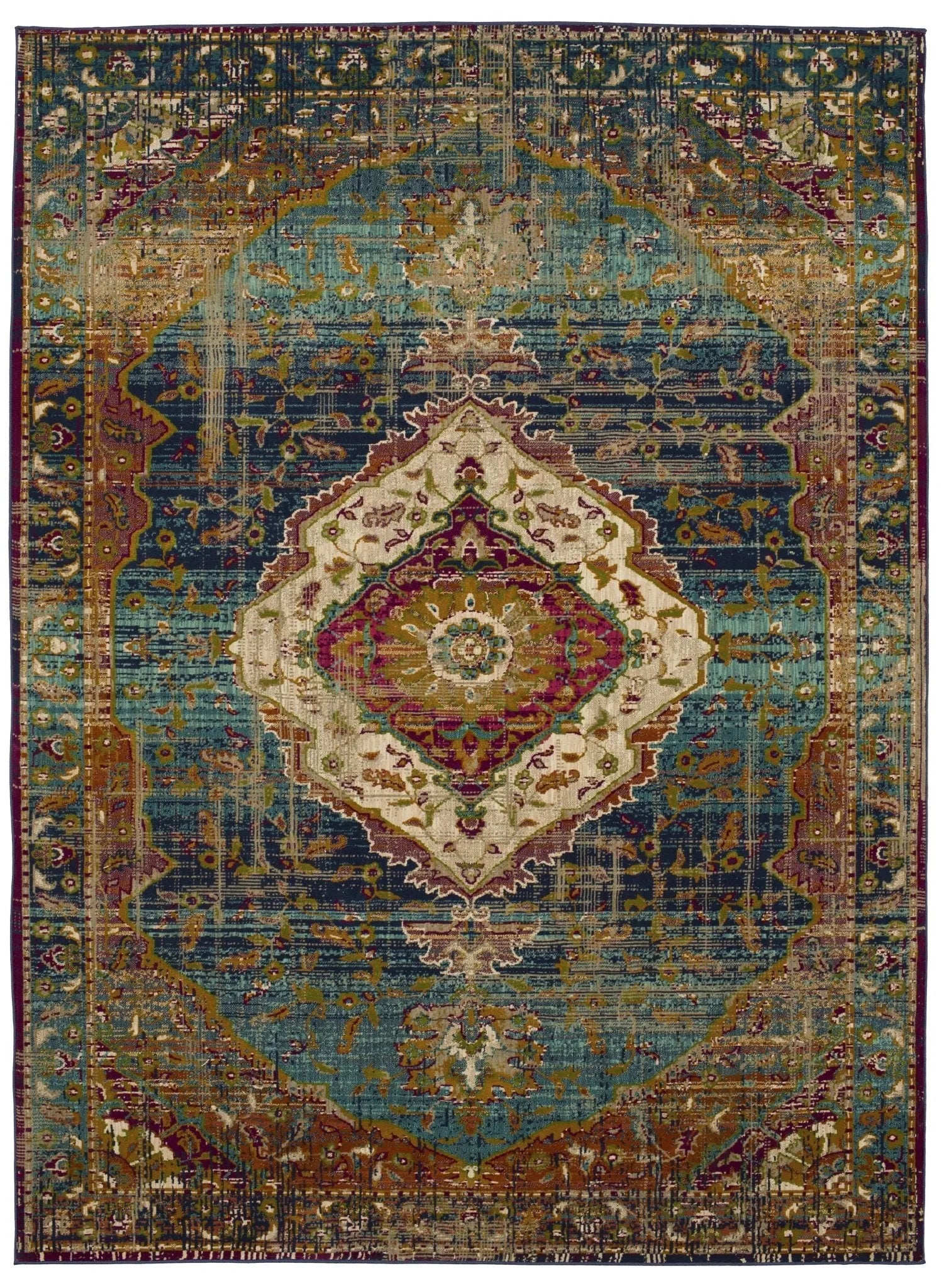 Meraki Solace Peacock 39500 25002 Rug - Baconco