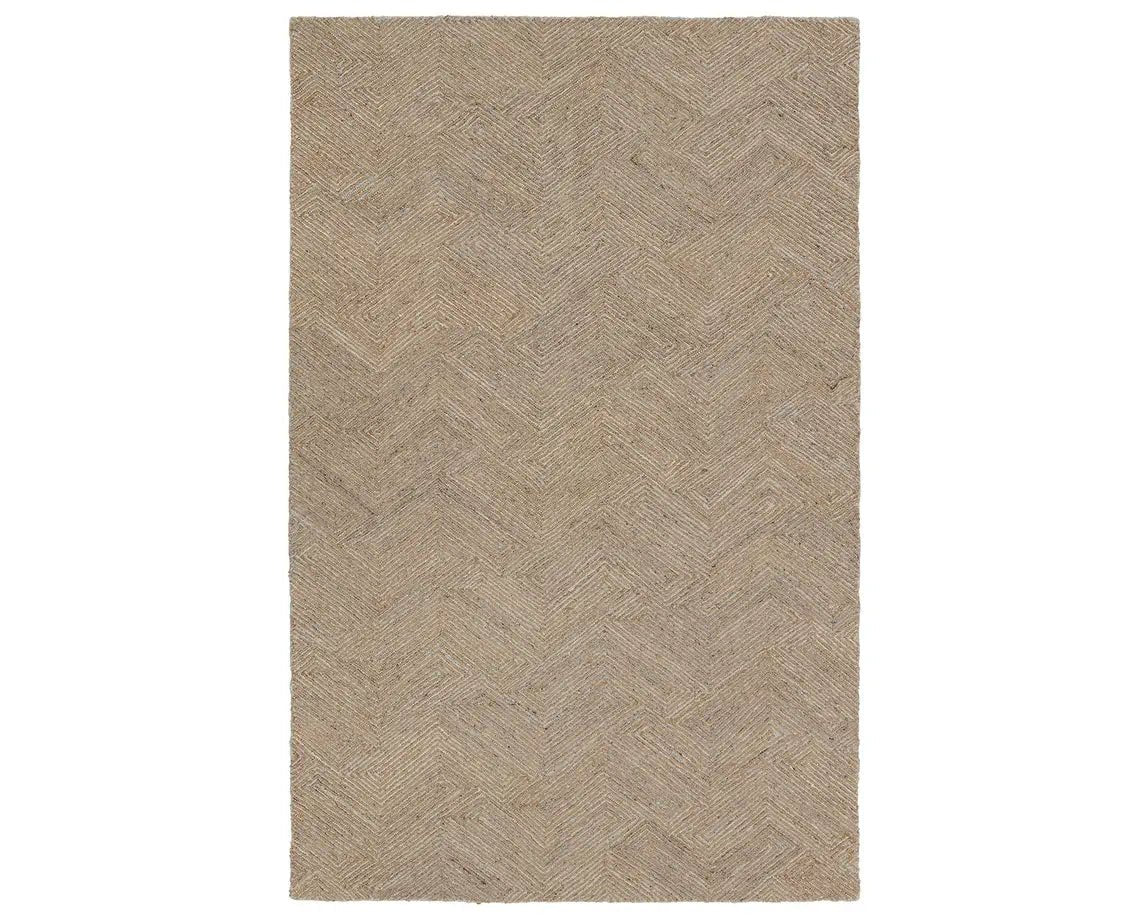 Mercia MRC03 Tan/Grey Rug - Baconco