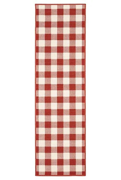 Meridian 2598R Red/Ivory Rug - Baconco