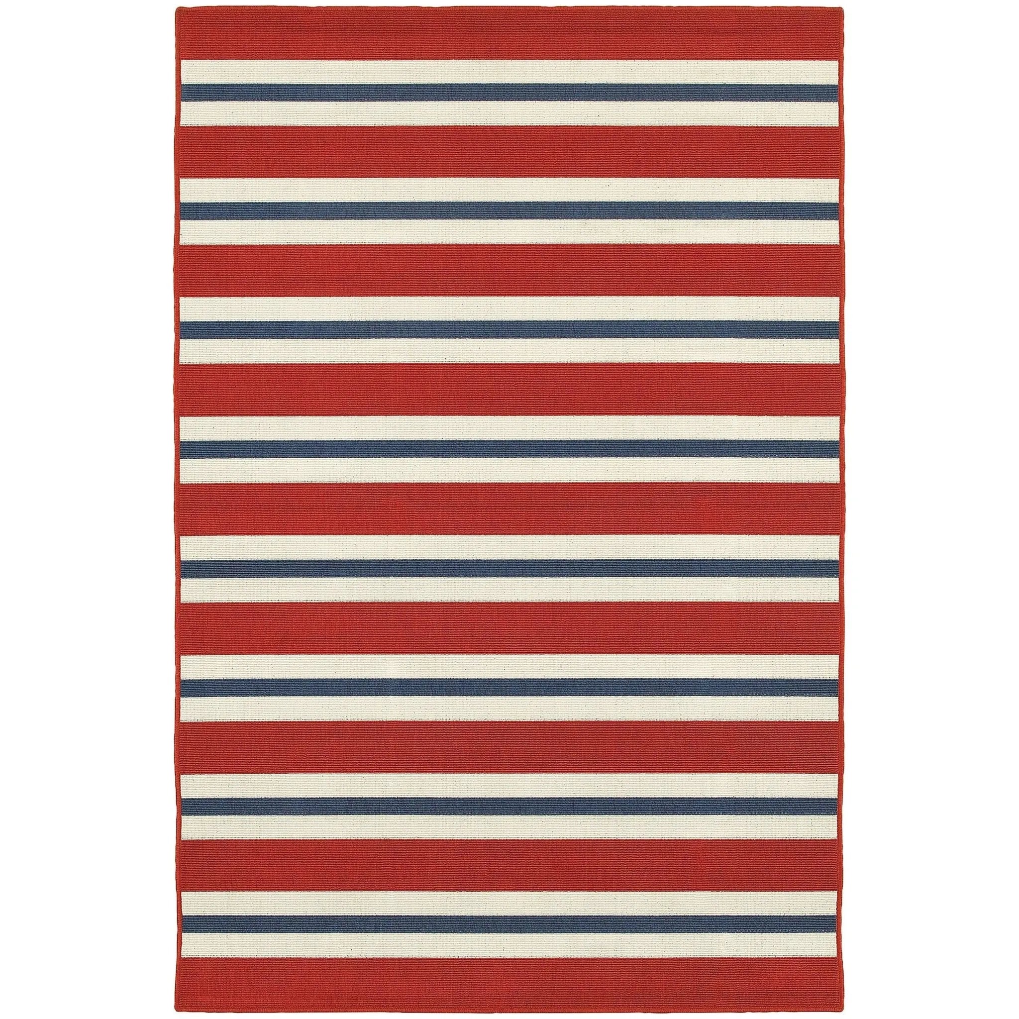 Meridian 5701r Red/ Blue Rug - Baconco