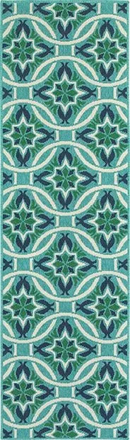 Meridian 5868l Blue/ Green Rug - Baconco