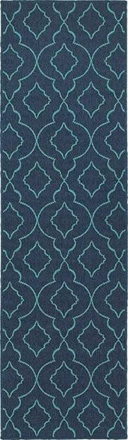 Meridian 7541b Navy/ Blue Rug - Baconco