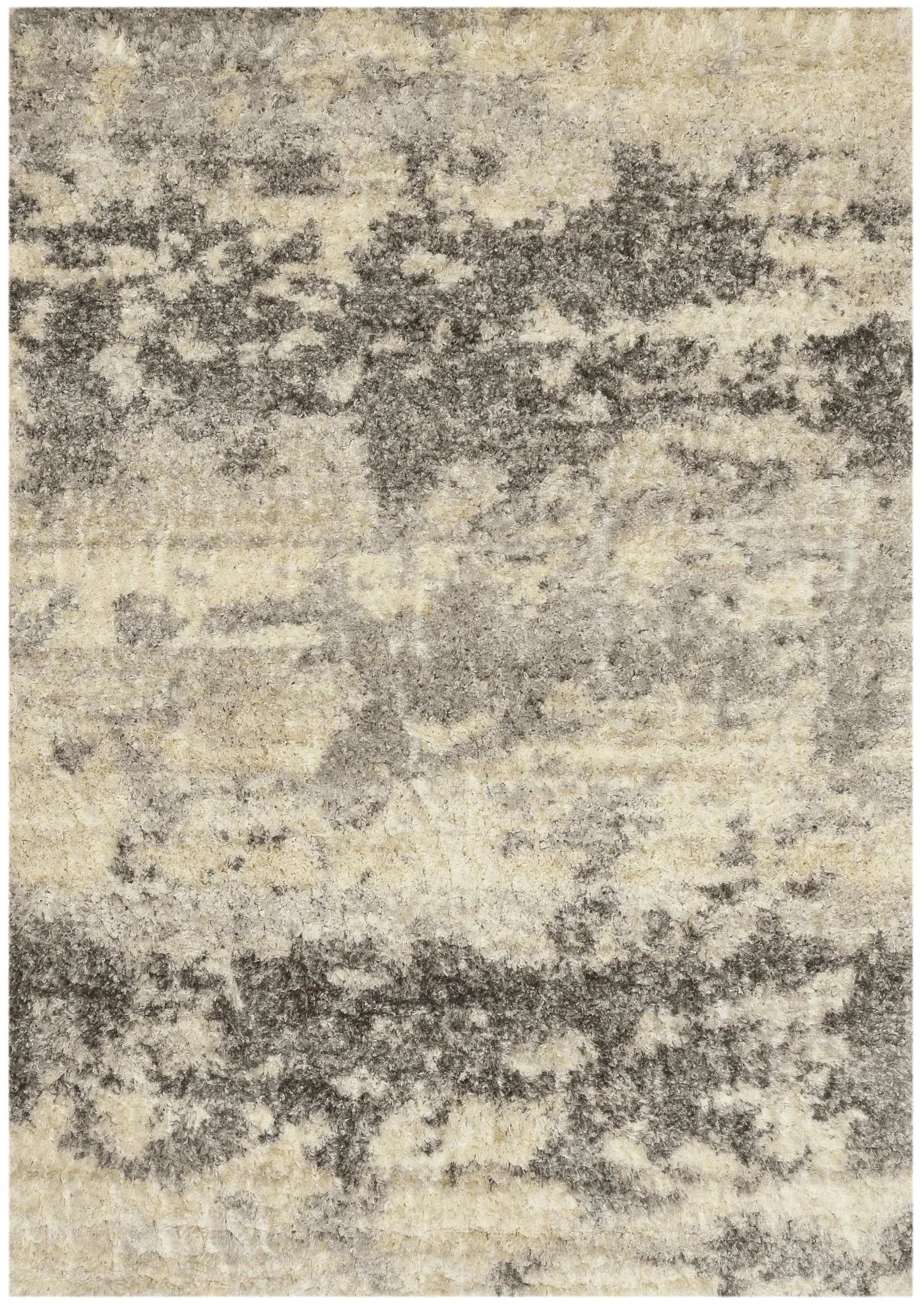 Merino 6713 Ivory/Grey Silhouette Rug - Baconco