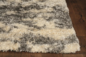 Merino 6713 Ivory/Grey Silhouette Rug - Baconco