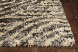 Merino 6715 Charcoal Waves Rug - Baconco