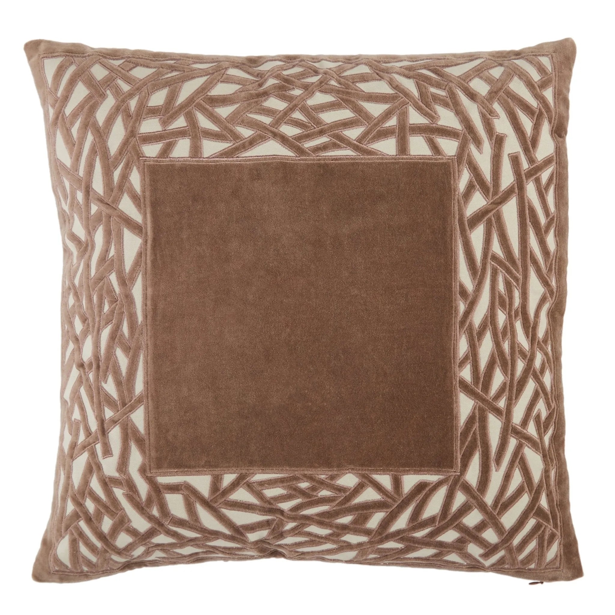 Mezza Mez01 Birch Brown/Cream Pillow - Baconco