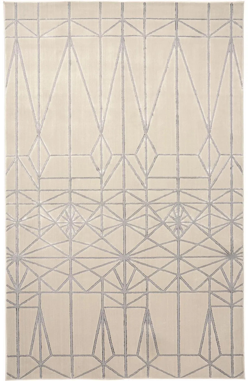 Micah 3045F Ivory/Silver Rug - Baconco