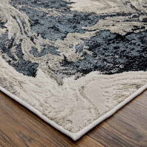 Micah 69439LPF Ivory/Black Rug - Baconco