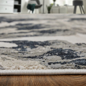 Micah 69439LPF Ivory/Black Rug - Baconco