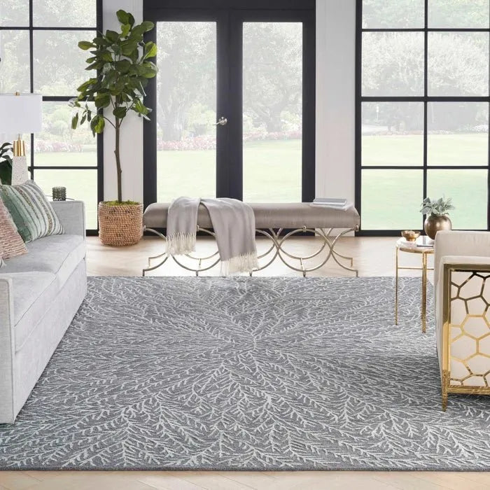 Michael Amini MA30 Star SMR03 Slate/Teal Rug - Baconco