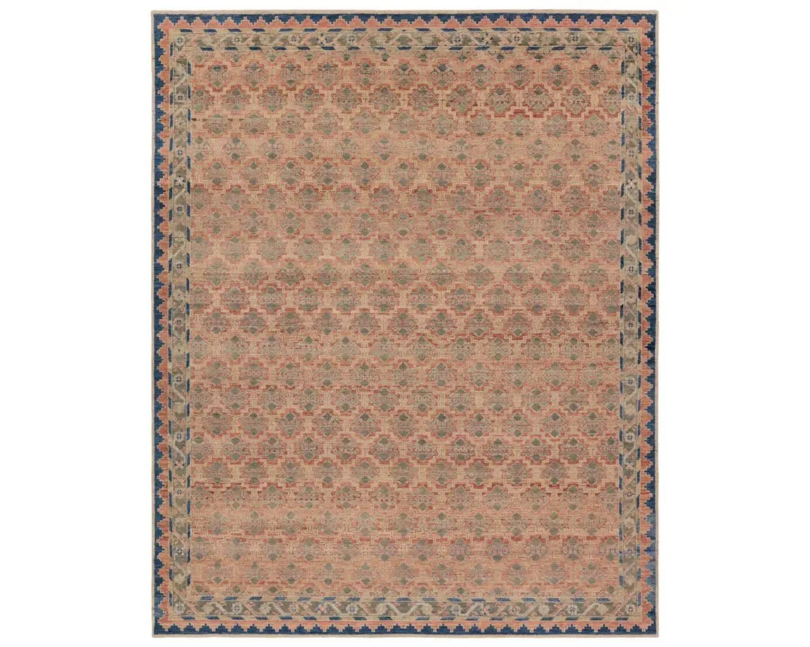 Mihret MIH05 Pink/Blue Rug - Baconco