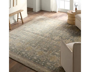 Mihret MIH06 Grey/Yellow Rug - Baconco