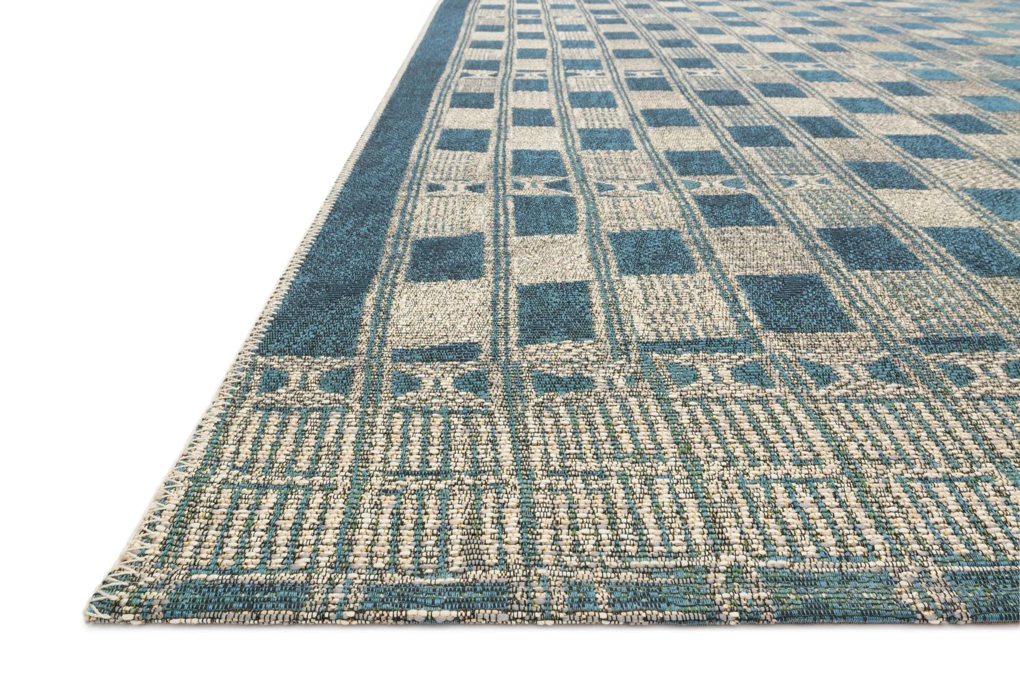 Mika MIK-08 Blue/Ivory Rug - Baconco