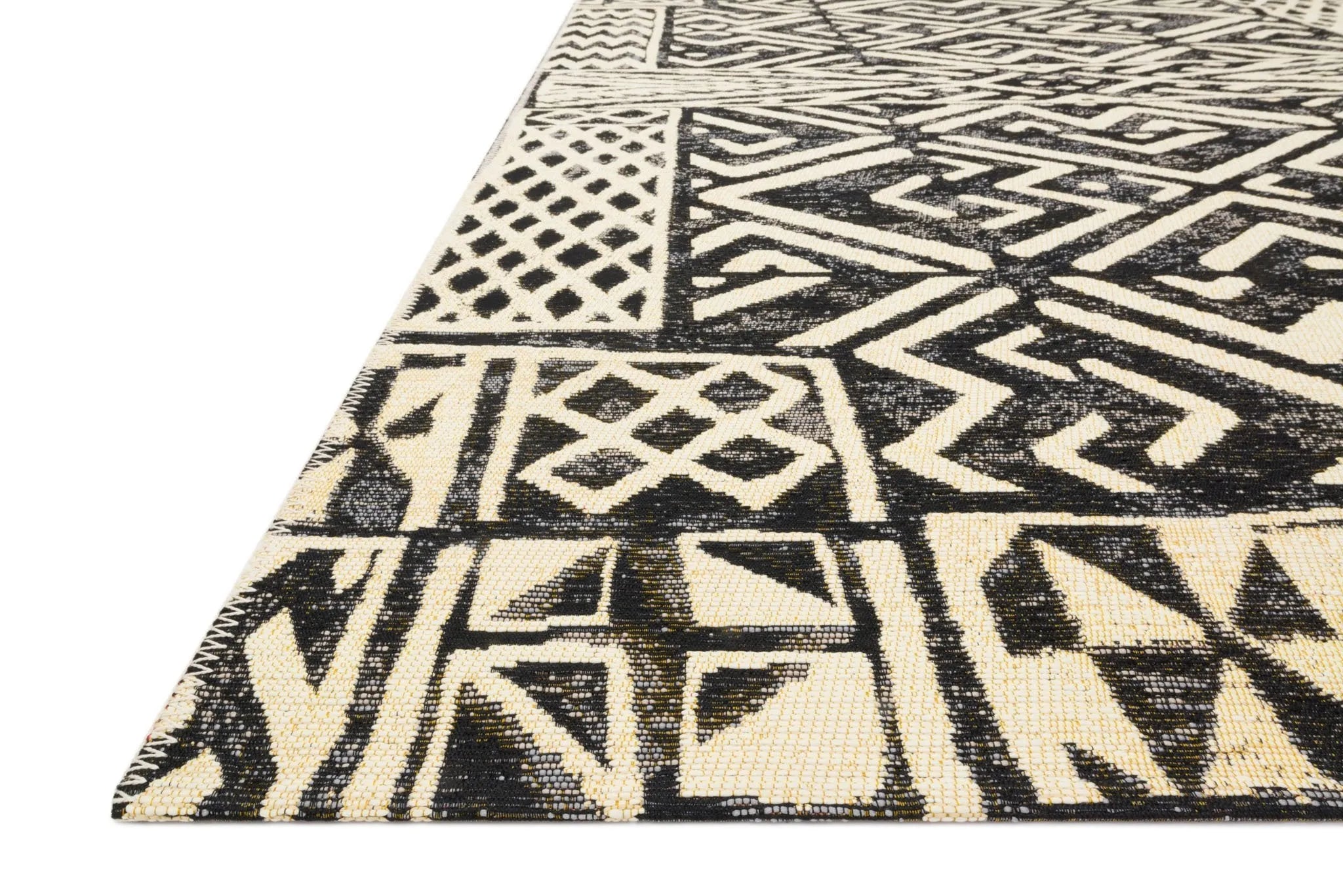 Mika MIK-13 Ivory/Black Rug - Baconco