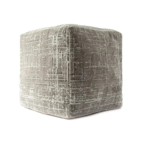 Milano 34106GBG Grey/Beige Pouf - Baconco