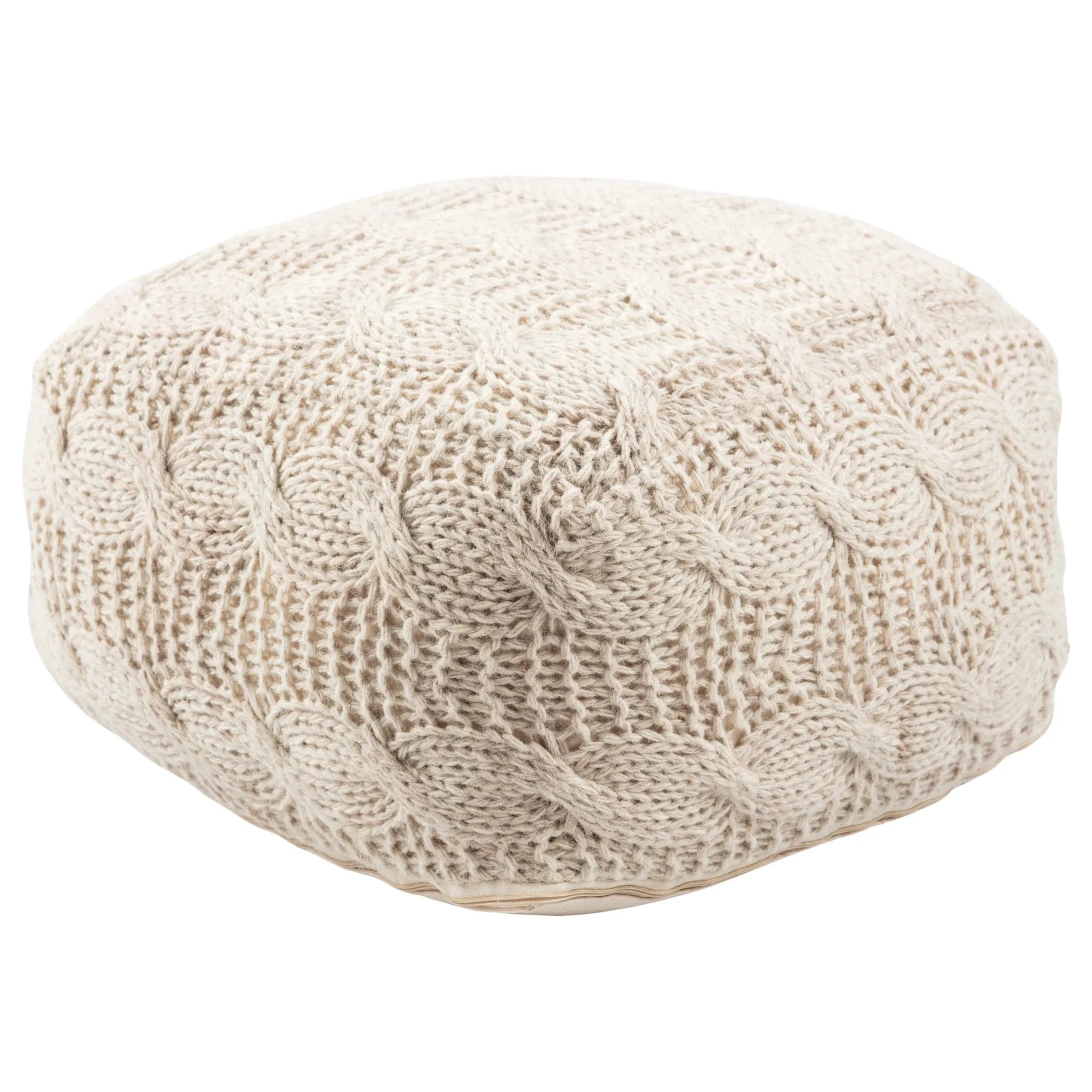 Milford MLF04 Sh-oslo Cream Pouf - Baconco