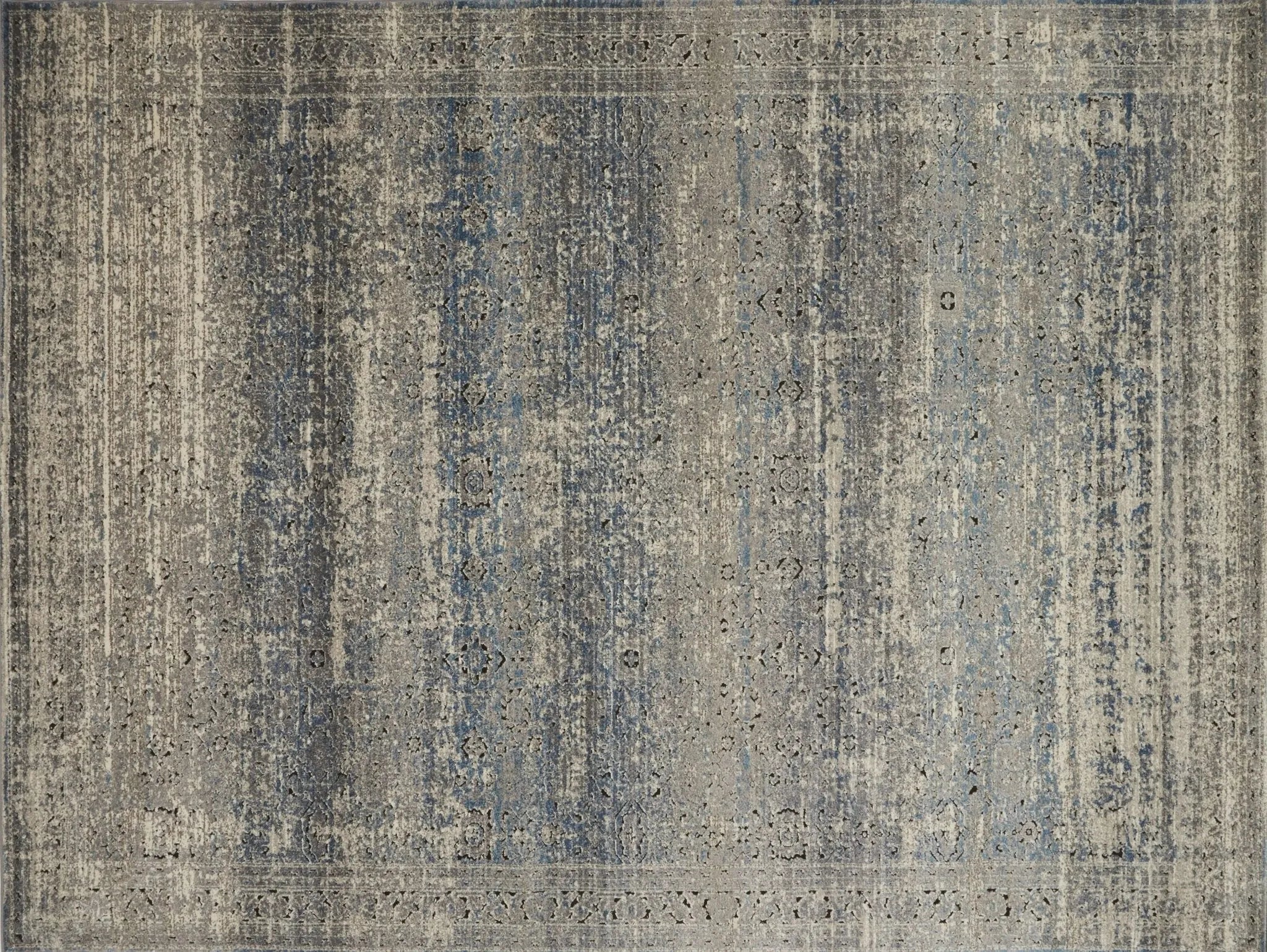 Millennium MV 02 Grey / Blue Rug - Baconco