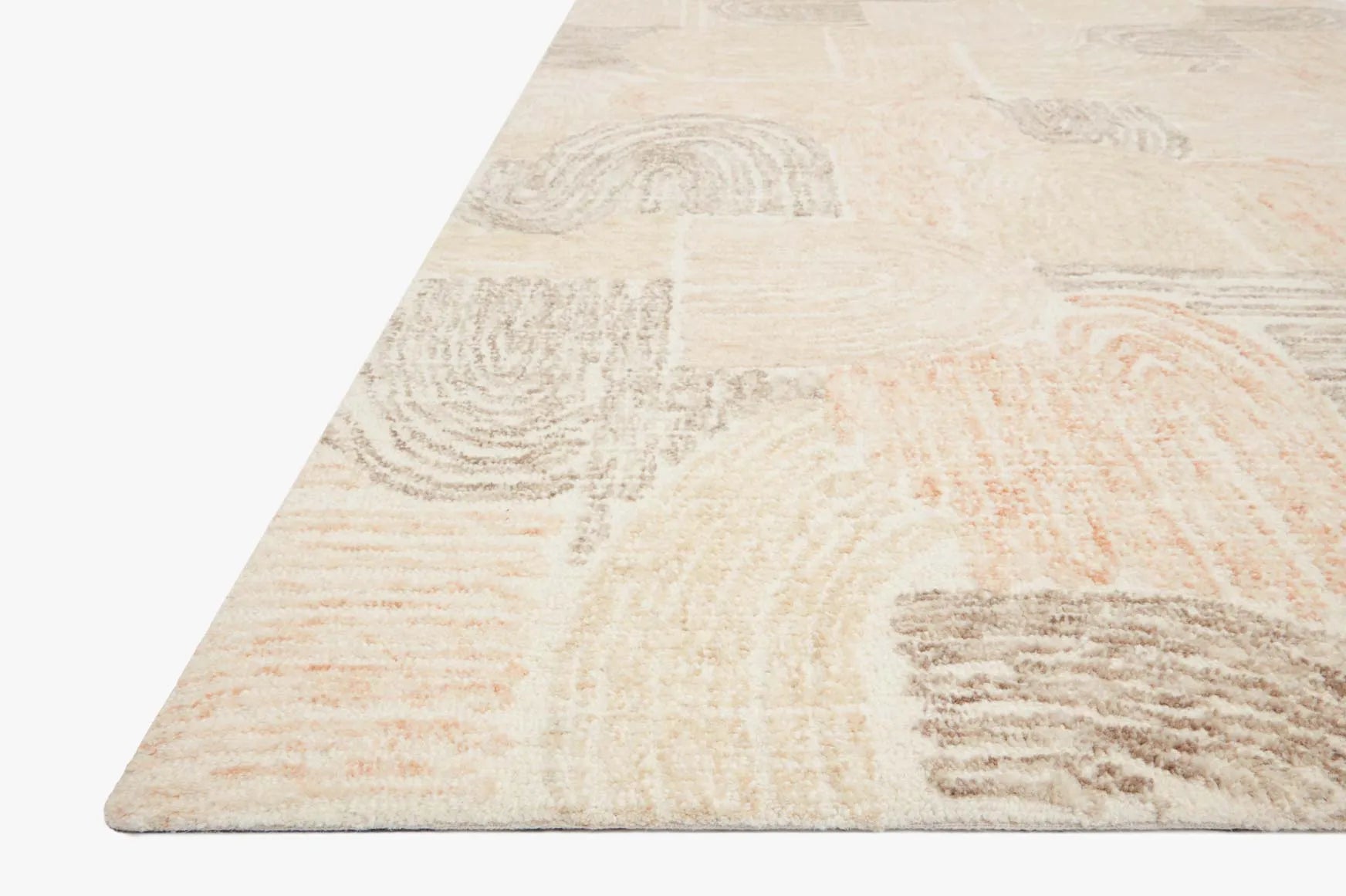 Milo Mlo-02 Peach/Pebble Rug - Baconco