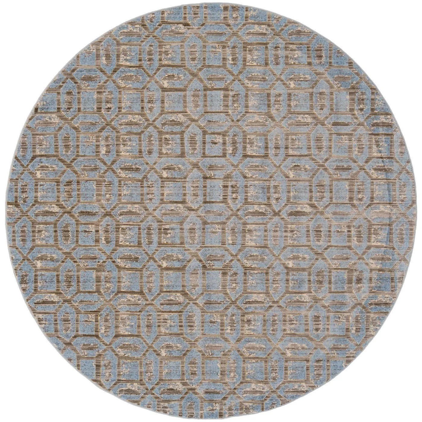 Milton 3472F Blue/Taupe Rug - Baconco