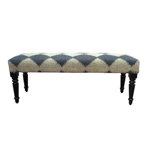 Modern Black and White Diamond LR99036 Indoor Bench - Baconco