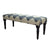 Modern Black and White Diamond LR99036 Indoor Bench - Baconco