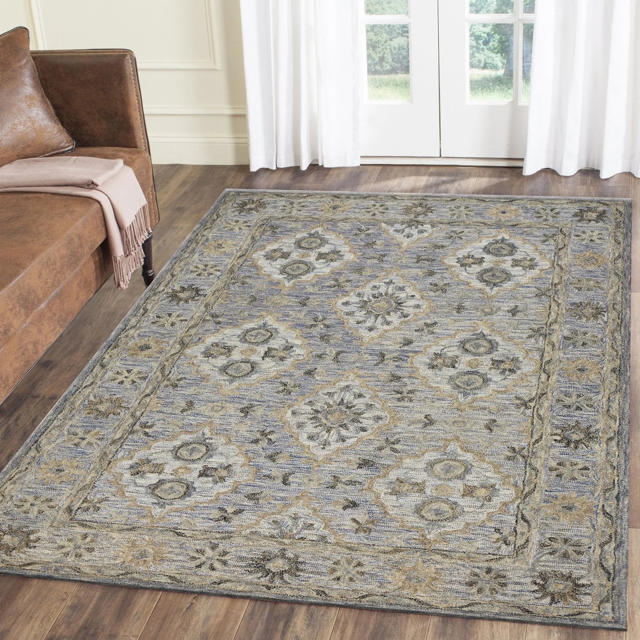 Modern Traditions LR81285 Blue Rug - Baconco