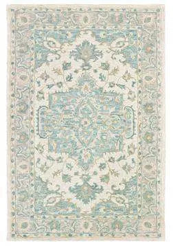 Modern Traditions LR81288 Turquoise Gray Rug - Baconco