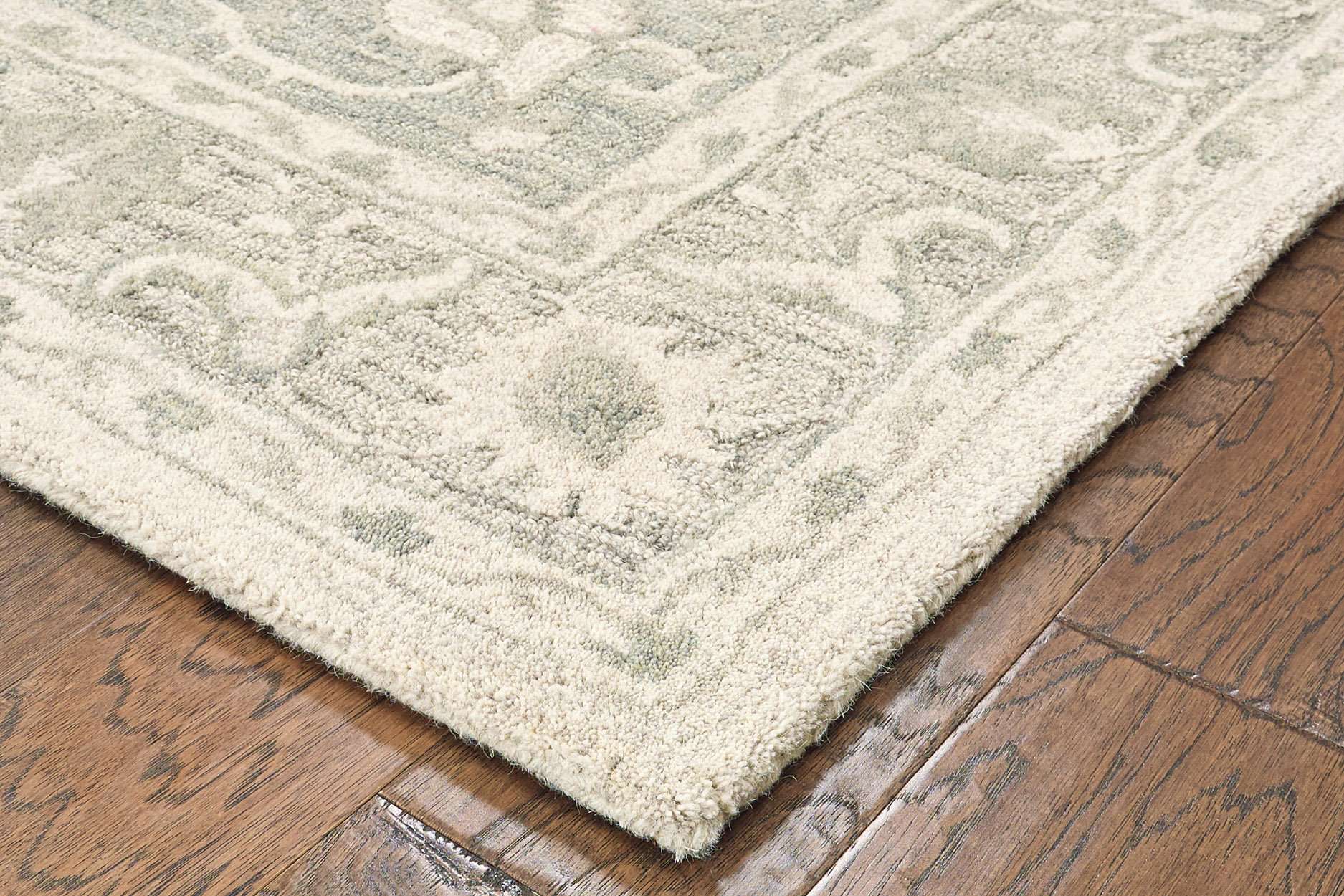 Modern Traditions LR81289 Sea Green Gray Rug - Baconco