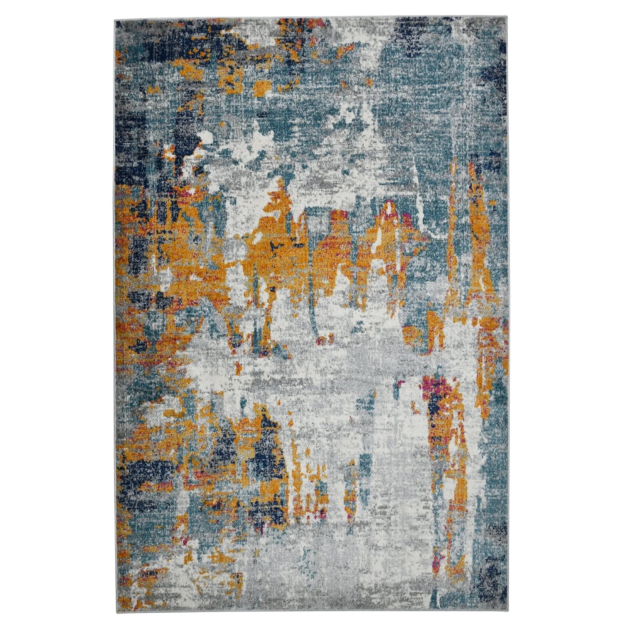 Montana MON-10 Orange/Blue Rug - Baconco