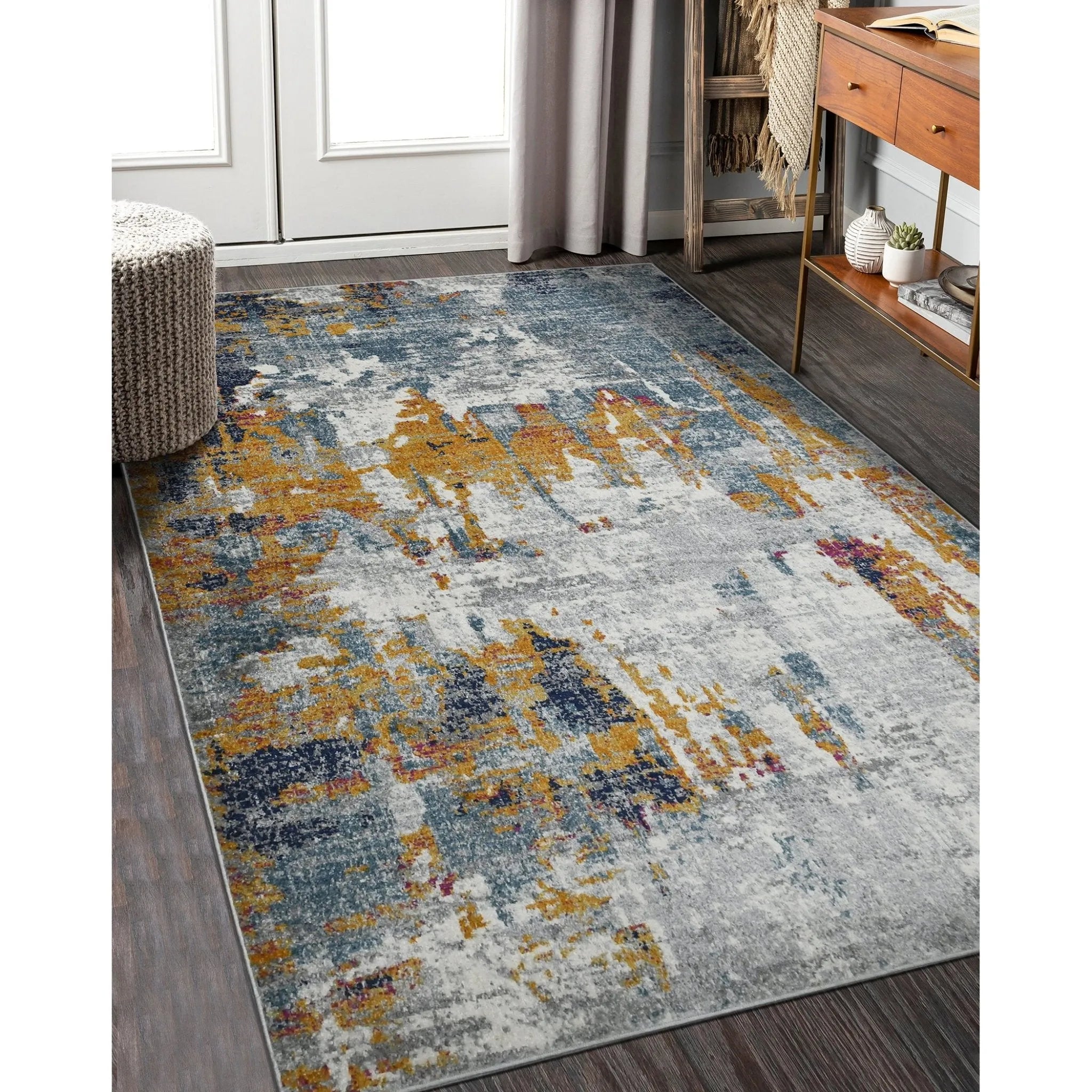 Montana MON-10 Orange/Blue Rug - Baconco