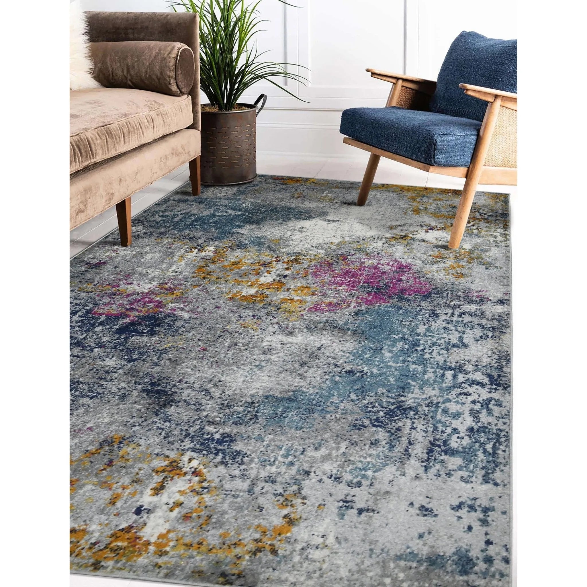 Montana MON-12 Blue/Pink Rug - Baconco